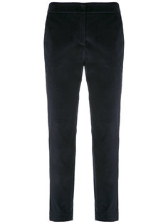 velvet straight trousers Egrey