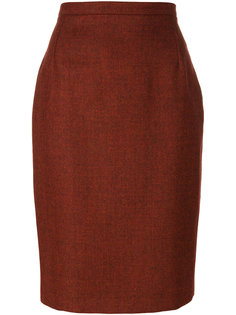 облегающая юбка миди Yves Saint Laurent Vintage