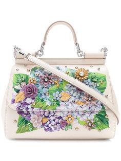 средняя сумка Sicily с аппликацией Dolce & Gabbana