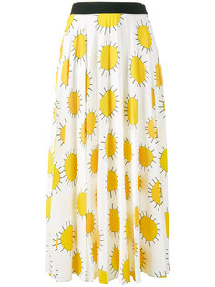 юбка с принтом солнца  Christopher Kane