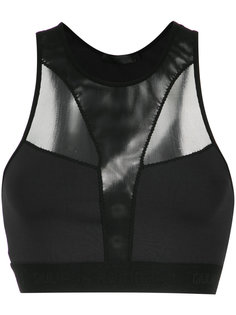 mesh cropped top Giuliana Romanno