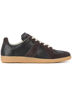 кроссовки из кожи и замши  Maison Margiela
