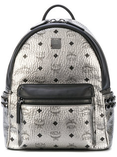 metallic studded backpack MCM