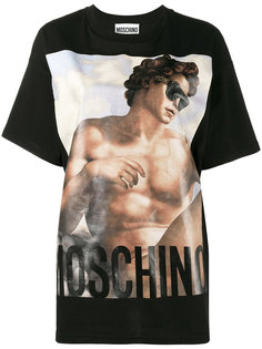 футболка с круглым вырезом и логотипом  Moschino