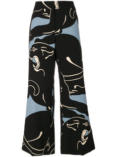 panther print culottes Valentino