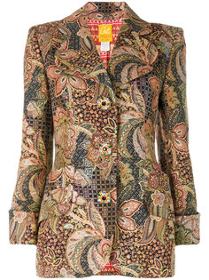 жаккардовый пиджак с люрексом  Christian Lacroix Vintage