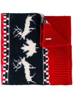 intarsia knit scarf Dsquared2