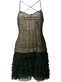 платье мини с оборкой  Dolce & Gabbana Vintage