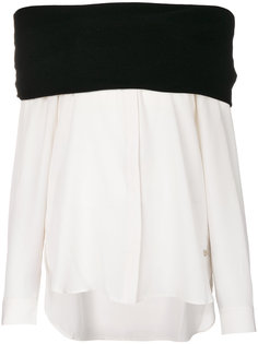 топ-блузка с контрастной отделкой  Twin-Set