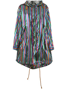 металлизированная полосатая парка Michel Klein