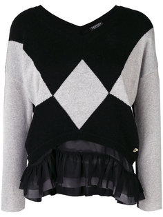 contrast panelled sweater Twin-Set