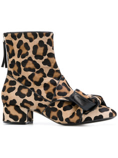 леопардовые ботинки по щиколотку Nº21