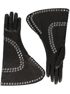 декорированные перчатки с отворотом Alexander McQueen