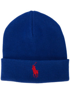 вязаная шапка с логотипом Polo Ralph Lauren