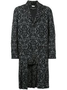 жаккардовое пальто Comme Des Garçons Vintage