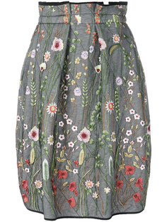 embroidered baloon pleated skirt Odeeh
