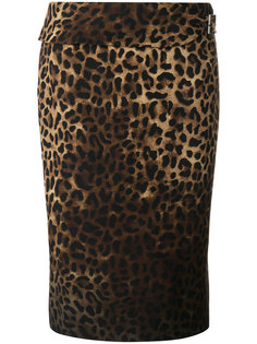 юбка-карандаш с леопардовым принтом Tom Ford