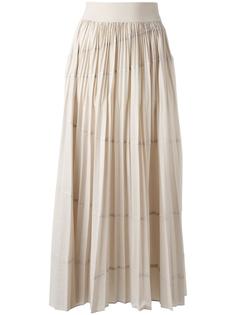 длинная плиссированная юбка DKNY