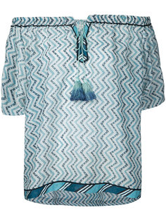 zigzag print blouse Talitha