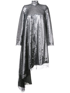 асимметричное платье с пайетками Maison Margiela