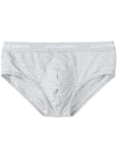 трусы с логотипом на поясе  Dolce & Gabbana Underwear