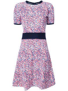 приталенное платье в горошек  Carolina Herrera