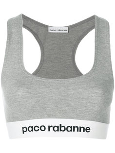 эластичный спортивный лиф с логотипом Paco Rabanne