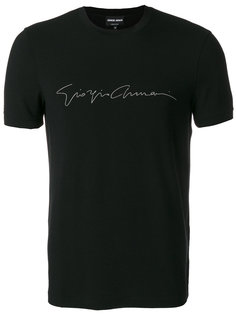 футболка с принтом логотипа Giorgio Armani