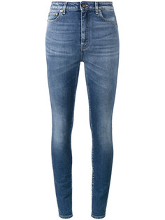 узкие джинсы с завышенной талией Saint Laurent
