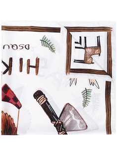 printed scarf Dsquared2