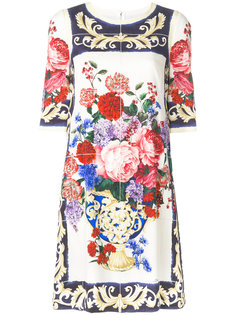 платье с цветочной вышивкой Dolce & Gabbana