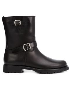байкерские сапоги  Saint Laurent