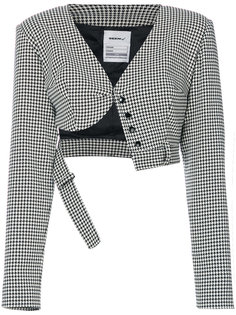 pied-de-poule cropped jacket Seen?