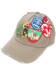 бейсбольная кепка с заплатками Dsquared2