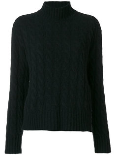 джемпер-водолазка с узором косичка MSGM