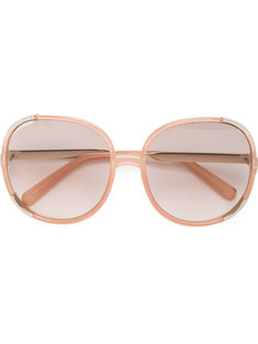 солнцезащитные очки с объемной оправе Chloé Eyewear