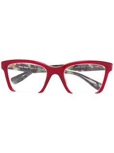 очки в прямоугольной оправе Miu Miu Eyewear