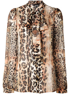 блузка с леопардовым принтом  Just Cavalli