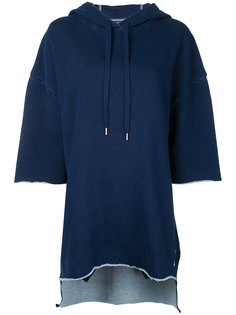 three-quarters sleeve loose-fit hoodie The Upside