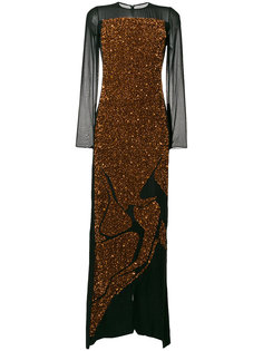 длинное платье с пайетками Tom Ford