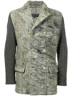 пиджак с трикотажными рукавами Comme Des Garçons Vintage