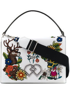 embroidered DD crossbody bag Dsquared2