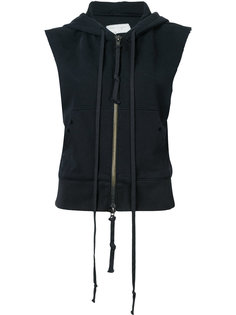 sleeveless zip hoodie Greg Lauren