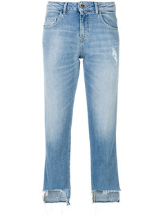 укороченные состаренные джинсы  Twin-Set