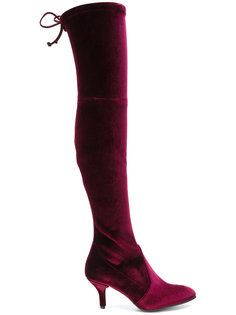tied stretch boots Stuart Weitzman