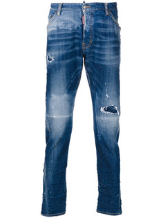 джинсы с эффектом потертости Dsquared2