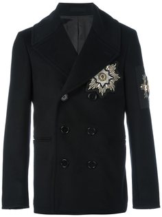 бушлат с заплаткой с вышивкой Alexander McQueen