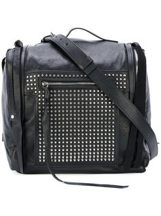 Loveless 69 studded mini convertible box bag McQ Alexander McQueen
