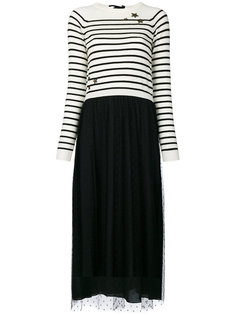 трикотажное платье с контрастным дизайном Red Valentino