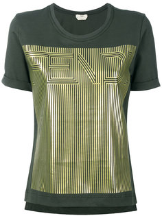 gold-tone motif T-shirt Fendi